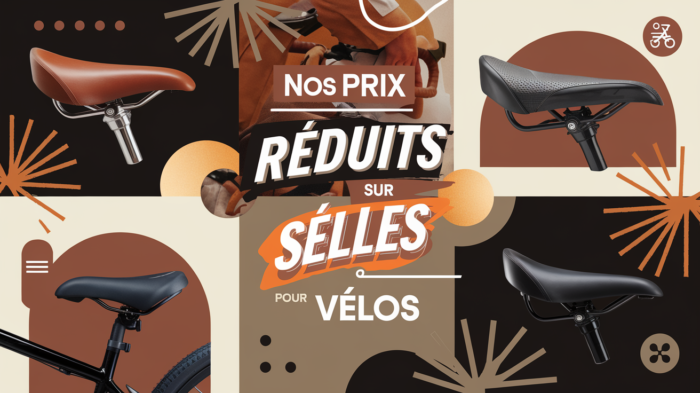 promo sur les selles pour vélos