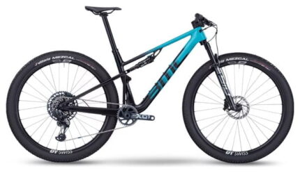 VTT Tout-Suspendu BMC Fourstroke 01 One Sram X01 Eagle AXS 12V 29'' Turquoise Noir 2023