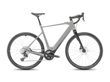 Vélo route électrique Moustache dimanche 28.4 gris silex brillant