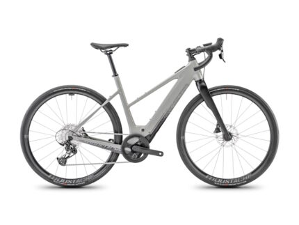 Vélo route électrique Moustache dimanche 28.4 open gris silex brillant