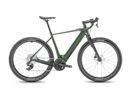 Vélo route électrique Moustache dimanche 28.6 vert sapin brillant