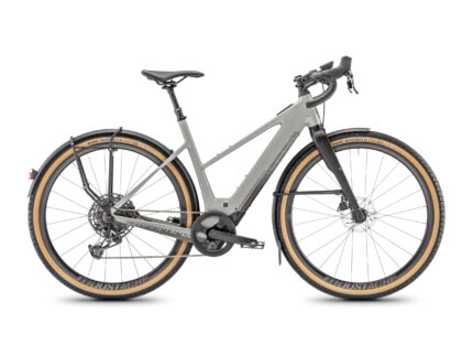 Vélo route électrique Moustache dimanche 29.4 eq open gris silex brillant