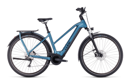Vélo ville électrique Cube kathmandu hybrid one 750 blue´n´black trapèze