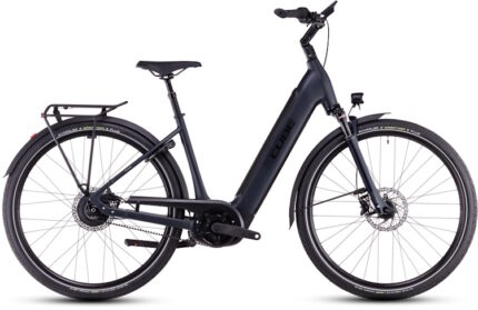 Vélo ville électrique Cube supreme hybrid deluxe pro 625 easy entry night´n´black