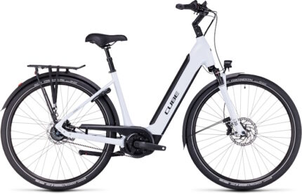 Vélo ville électrique Cube supreme rt hybrid exc 500 flashwhite´n´black easy entry