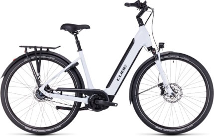 Vélo ville électrique Cube supreme rt hybrid exc 625 flashwhite´n´black easy entry