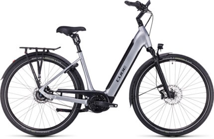 Vélo ville électrique Cube supreme rt hybrid slx 625 polarsilver´n´black easy entry