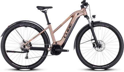 Vtt électrique Cube reaction hybrid performance 625 allroad metallicbrown´n´orange trapeze